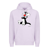 Lilac sylvester cat Premium Hoodie - linhVisuals