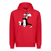 Red sylvester cat Premium Hoodie - linhVisuals
