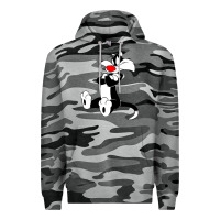 Slate Camo sylvester cat Premium Hoodie - linhVisuals
