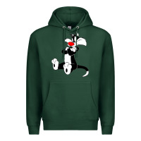 Sports Green sylvester cat Premium Hoodie - linhVisuals