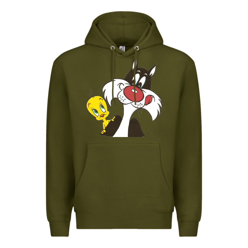 Tweety And Sylvester Premium Hoodie by linhVisuals | Teevron