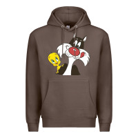 Coffee tweety and sylvester Premium Hoodie - linhVisuals