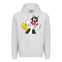 Dove Grey tweety and sylvester Premium Hoodie - linhVisuals