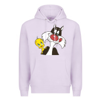 Lilac tweety and sylvester Premium Hoodie - linhVisuals
