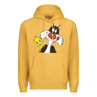 Mustard tweety and sylvester Premium Hoodie - linhVisuals