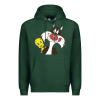 Sports Green tweety and sylvester Premium Hoodie - linhVisuals