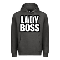 Charcoal Heather Lady boss... Premium Hoodie - linhVisuals