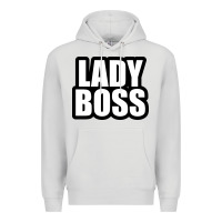 Dove Grey Lady boss... Premium Hoodie - linhVisuals