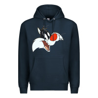 Navy sylvester  face Premium Hoodie - linhVisuals