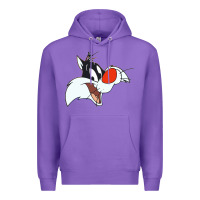Purple sylvester  face Premium Hoodie - linhVisuals