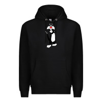 Black sylvester cat Premium Hoodie - linhVisuals