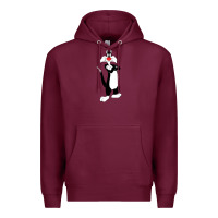 Burgundy sylvester cat Premium Hoodie - linhVisuals