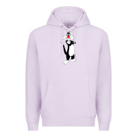Lilac sylvester cat Premium Hoodie - linhVisuals