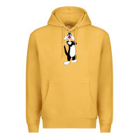 Mustard sylvester cat Premium Hoodie - linhVisuals