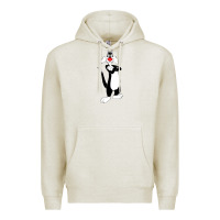 Oatmeal Heather sylvester cat Premium Hoodie - linhVisuals