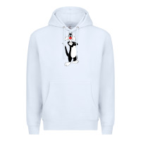 White sylvester cat Premium Hoodie - linhVisuals