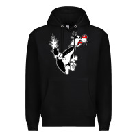Black sylvester cat Premium Hoodie - linhVisuals