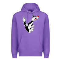 Purple sylvester cat Premium Hoodie - linhVisuals