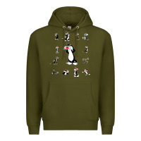 Army Green sylvester cat Premium Hoodie - linhVisuals