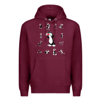 Burgundy sylvester cat Premium Hoodie - linhVisuals