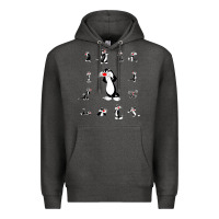 Charcoal Heather sylvester cat Premium Hoodie - linhVisuals