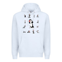 White sylvester cat Premium Hoodie - linhVisuals