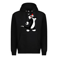 Black sylvester cat Premium Hoodie - linhVisuals
