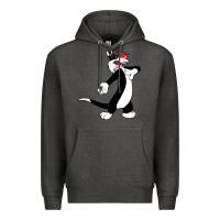 Charcoal Heather sylvester cat Premium Hoodie - linhVisuals
