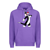 Purple sylvester cat Premium Hoodie - linhVisuals