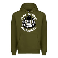 Army Green harambe Premium Hoodie - linhVisuals