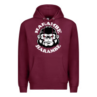 Burgundy harambe Premium Hoodie - linhVisuals