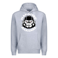 Heather Grey harambe Premium Hoodie - linhVisuals
