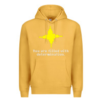Mustard undertale   determination point Premium Hoodie - linhVisuals