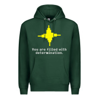 Sports Green undertale   determination point Premium Hoodie - linhVisuals