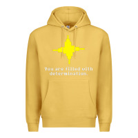 Antique Gold undertale   determination point Premium Hoodie - linhVisuals