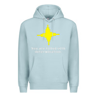 Blue Mist undertale   determination point Premium Hoodie - linhVisuals