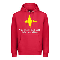 Cardinal undertale   determination point Premium Hoodie - linhVisuals