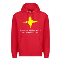 Red undertale   determination point Premium Hoodie - linhVisuals