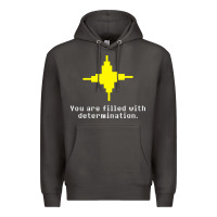 Smoke undertale   determination point Premium Hoodie - linhVisuals
