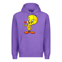 Purple tweety Premium Hoodie - linhVisuals