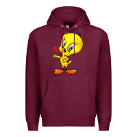 Burgundy tweety Premium Hoodie - linhVisuals