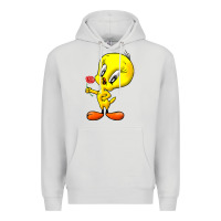 Dove Grey tweety Premium Hoodie - linhVisuals