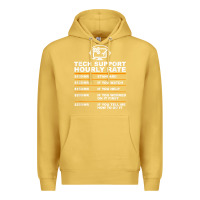 Antique Gold tech support hourly rate t shirt Premium Hoodie - linhVisuals