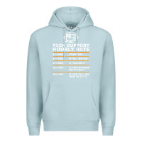 Blue Mist tech support hourly rate t shirt Premium Hoodie - linhVisuals