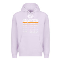 Lilac tech support hourly rate t shirt Premium Hoodie - linhVisuals