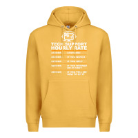 Mustard tech support hourly rate t shirt Premium Hoodie - linhVisuals