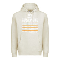 Oatmeal Heather tech support hourly rate t shirt Premium Hoodie - linhVisuals