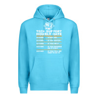 Ocean Blue tech support hourly rate t shirt Premium Hoodie - linhVisuals
