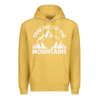 Antique Gold take me to the mountains nature lover Premium Hoodie - linhVisuals