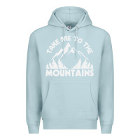 Blue Mist take me to the mountains nature lover Premium Hoodie - linhVisuals